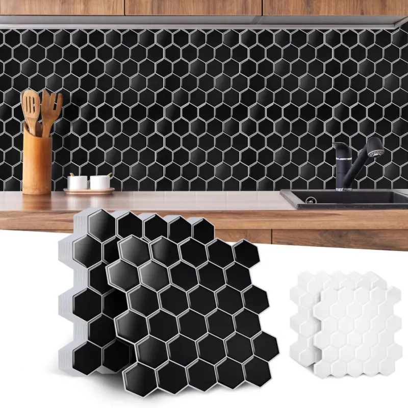 BMOT Klebefliesen Selbstklebend 10er Set Hexagon
