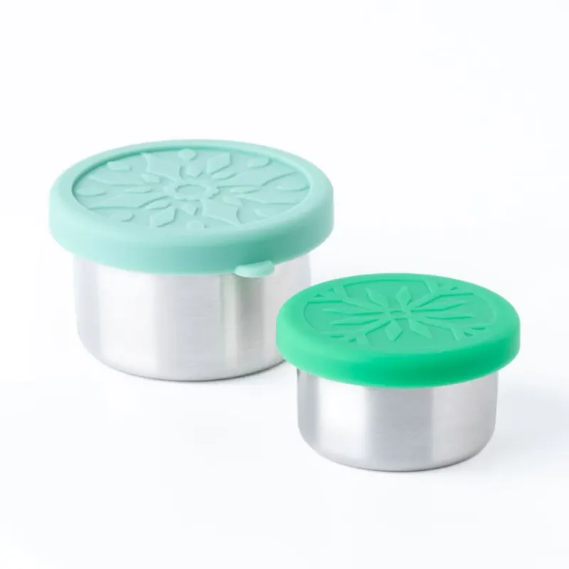 LEKKABOX Mini Soßen Behälter 2er Set 'Dipper' mint