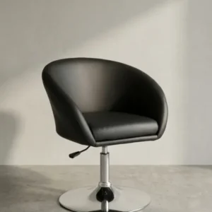 Lounge- & Cocktailsessel Eiche Massivholz schwarz 62x55x84 cm mit Höhenverstellung und Drehfunktion für Arbeitszimmer Design Möbel modern hochwertig stilvoll robust langlebig Wohnen_#sku_BARSPM2.157#