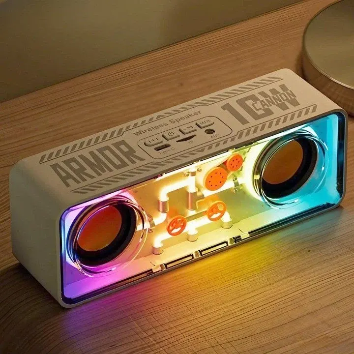 Neon Tech Punk-Style Wireless Speaker - Image 0