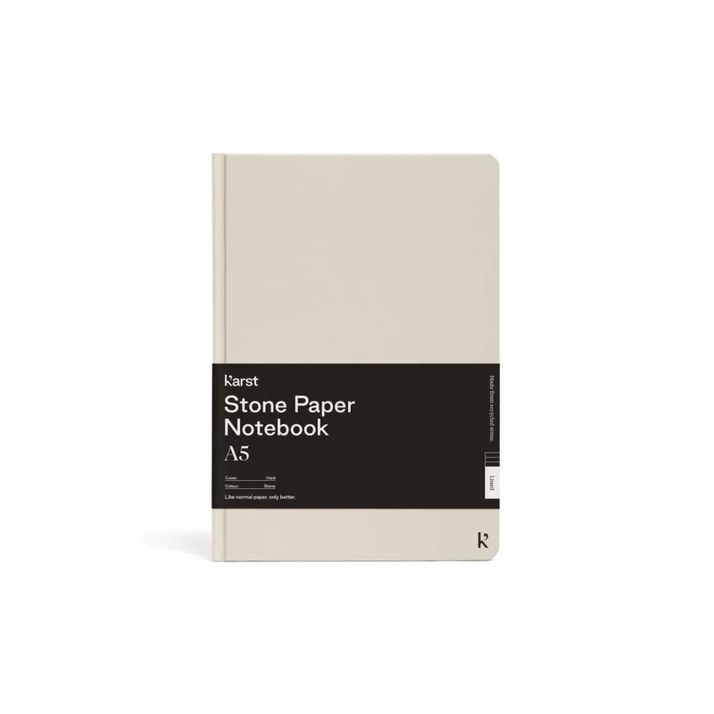 Hardcover NOTEBOOK A5 | Stone-graues NOTIZBUCH | KarstGoods