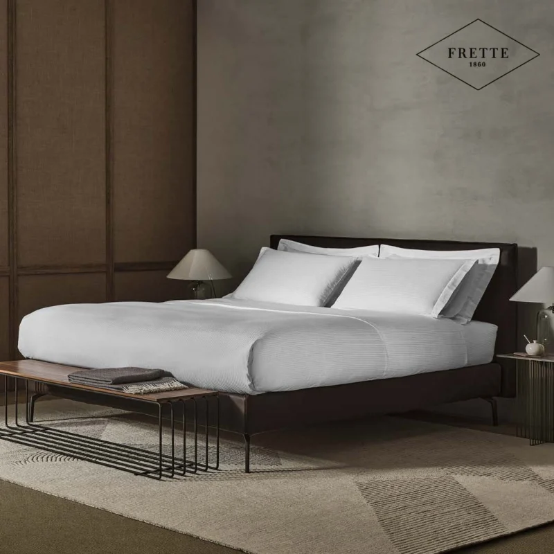 Lenzuola in raso rigato 300 fili - Frette