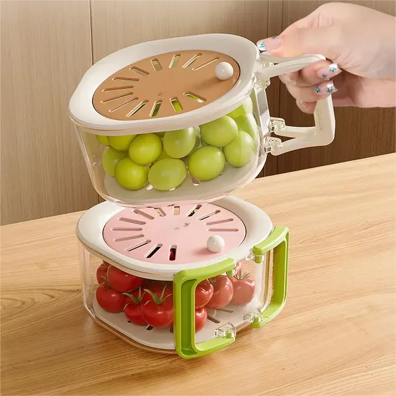 Dust-Proof Fruit Drainer Basket - Image 0