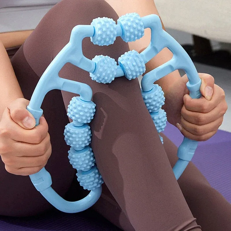 Multi-Wheel Relaxer Leg Clamp Massager - Image 0
