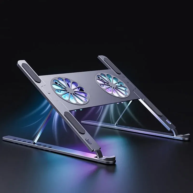 Foldable Aluminum Laptop Cooling Holder - Image 0
