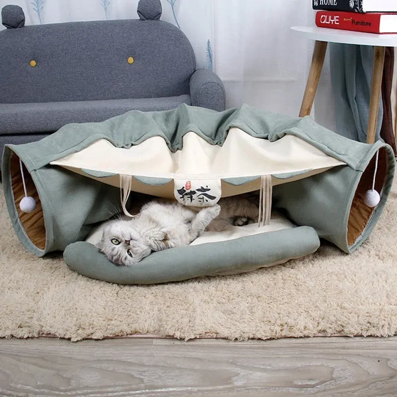 Pet Crawl Foldable Bed Tunnel Toy House - Image 0