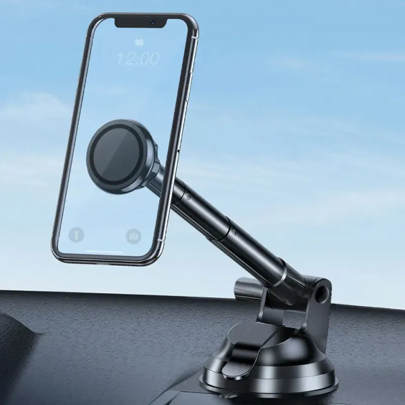 Magnetic Car Dashboard Long Handle Phone Holder - Image 0