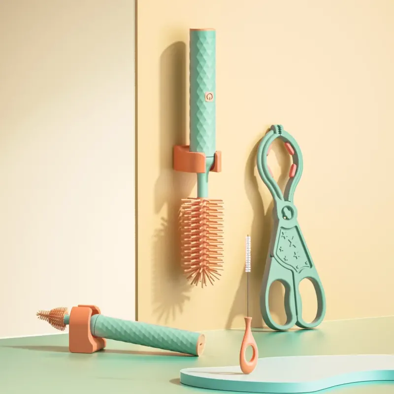 Electric Rotating Silicone Bottle Cleaner Set - Image 0
