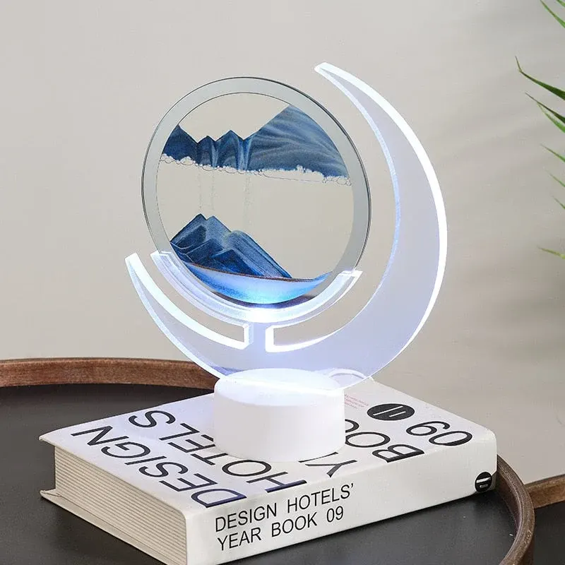 Sand Serenity Moon Shape Night Light - Image 0