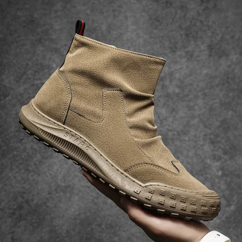 Motorcycle Weather-Resistant Slip-On Boots - Image 0