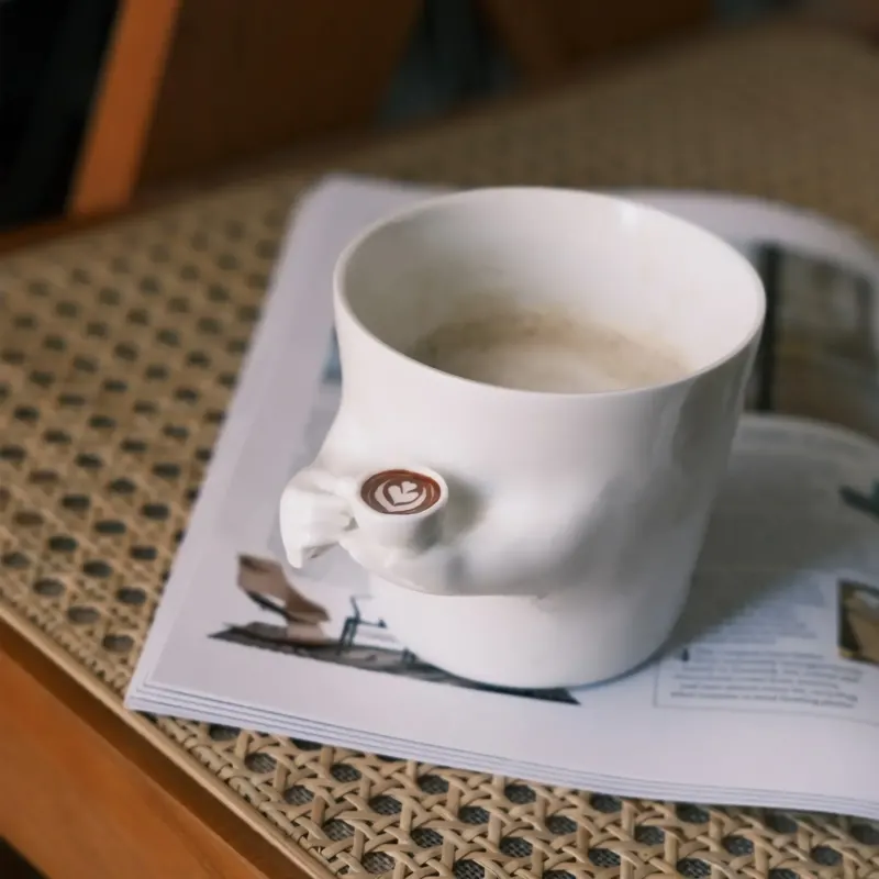 Cute Mug-in-Mug Korean Style Coffee Cup - Image 0