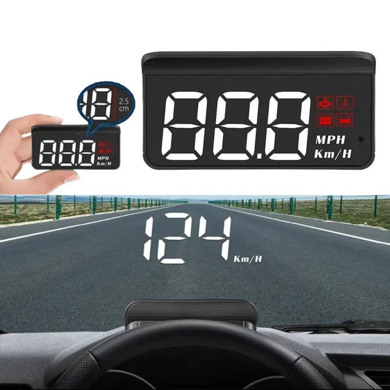 Digital HUD System Windshield Car Speedometer - Image 0