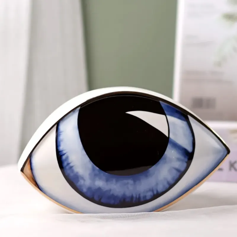 Mystic Eye Sculpture Ceramic Home Decor - Image 0