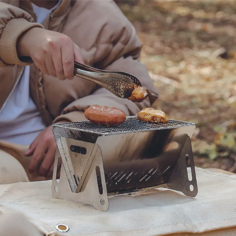 Camping Foldable Charcoal Grill - Image 0