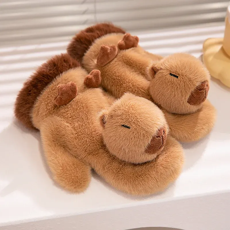 Cute Plush Cartoon Animals Soft Warm Gloves - Image 0