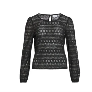Bluse mit Spitze - Chikka Black