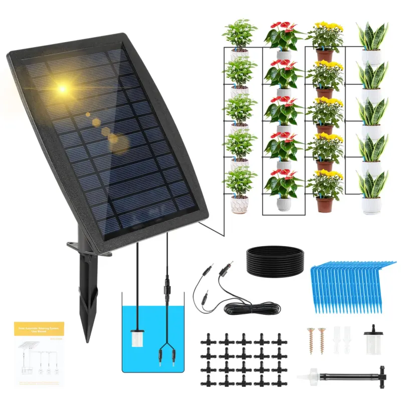 BMOT Solar Bewässerungssystem Automatisch mit 12 Timing-Modi