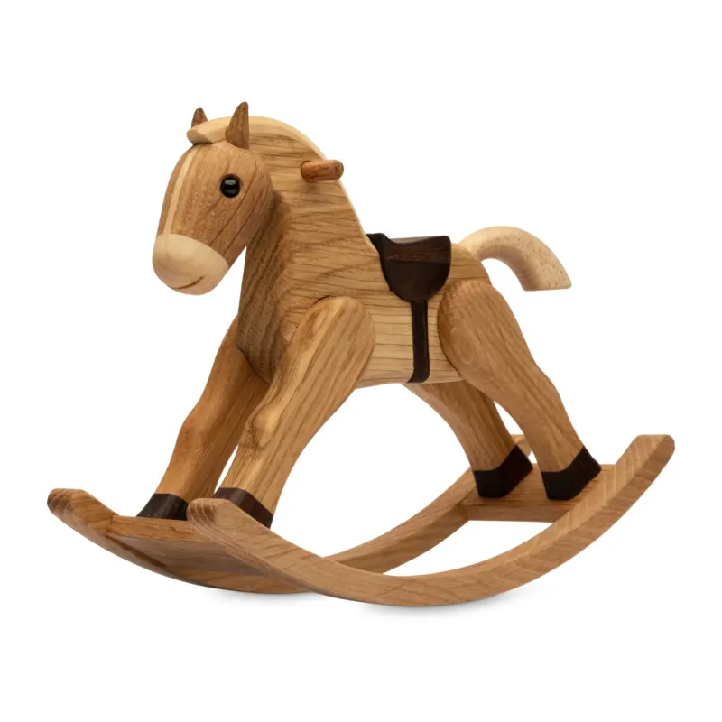 Holz-Schaukelpferd Klein – Eiche · 15 cm | Spring Copenhagen