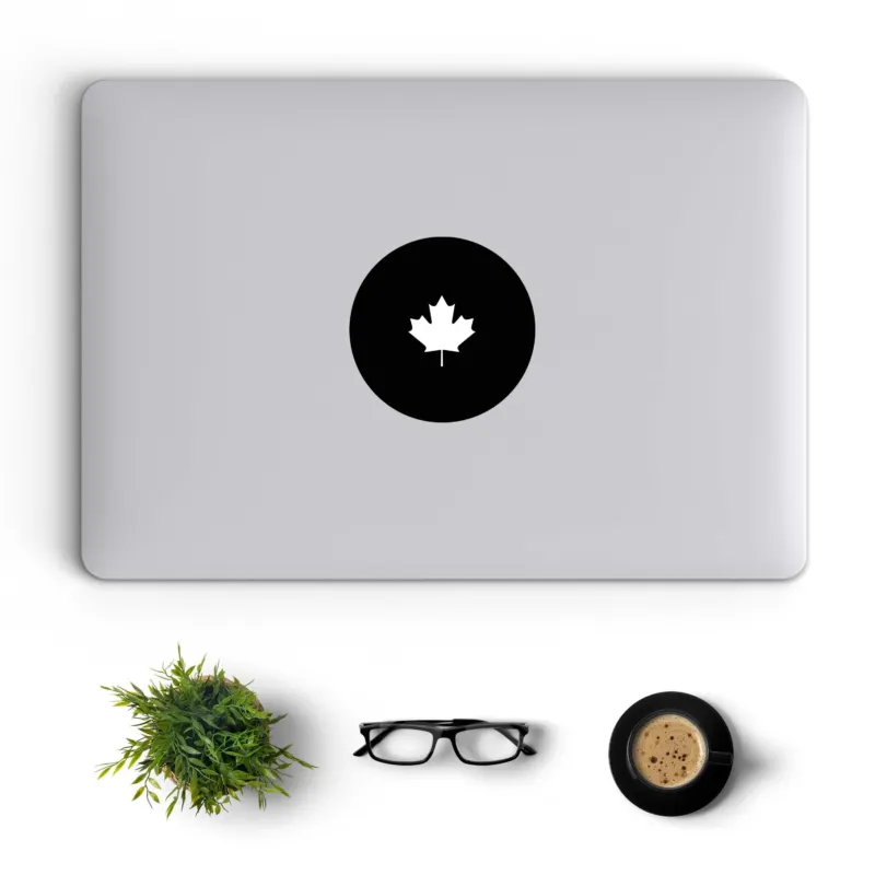 Illumunated Creative Black Macbook Decal Stickers - Image 0