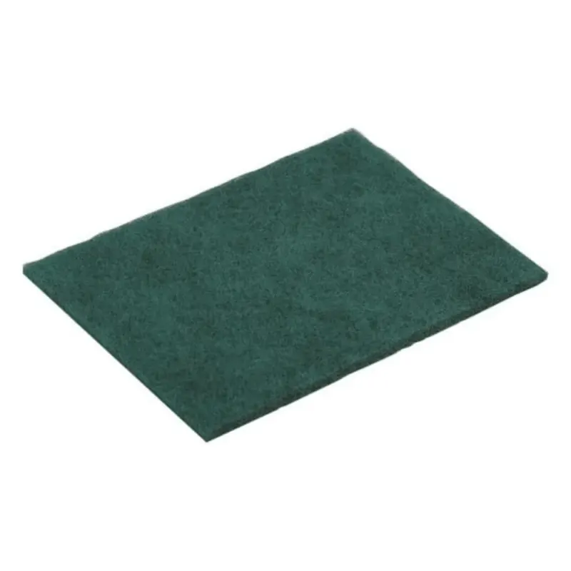 Das Vileda Professional Handpad grün Scheuerschwamm „Strong“ in der Größe 15 x 22 cm im 10er-Set der Vileda GmbH ist mit seinem rechteckigen grünen Scheuerschwamm auf weißem Grund für die professionelle Reinigung konzipiert.
