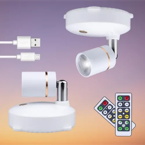 Smart LED Remote Control Rechargeable Spotlight - Image 0
