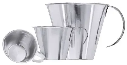 Edelstahl Messbecher ohne Fuß 0,25 l - CPGASTRO