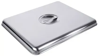 Edelstahl Deckel zur Abteilplatte matt passend auf Platte 6627/003 - CPGASTRO
