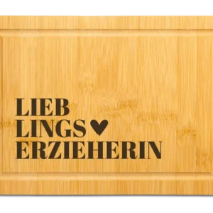 Bild: Bambus Schneidebrett - Lieblingserzieherin.