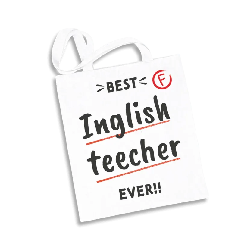 Bild: Baumwolltasche - Best Inglish teecher ever!.