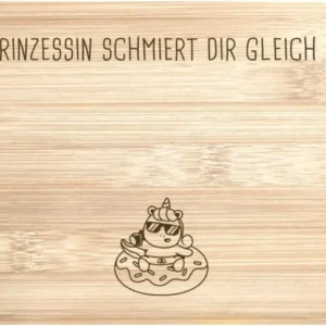 Bild: Frühstücksbrettchen - Die Prinzessin schmiert Dir gleich eine!.