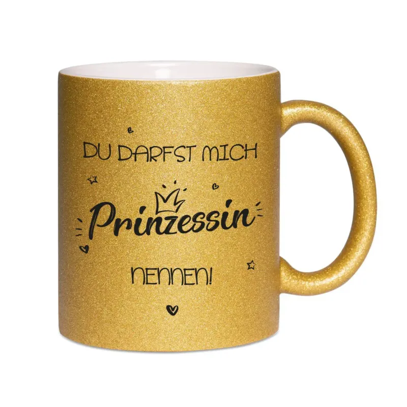 Bild: Glitzertasse - Du darfst mich Prinzessin nennen!.