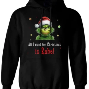 Bild: Hoodie - Weihnachtsmuffel - All I want for Christmas is Ruhe! (CS).