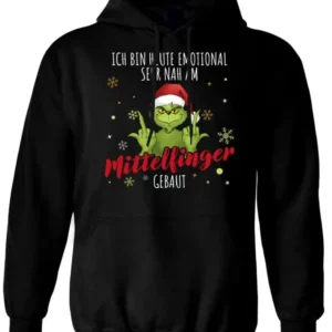 Bild: Hoodie - Weihnachtsmuffel - Ich bin heute emotional sehr nah am Mittelfinger gebaut. (LH).