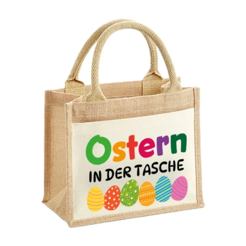Bild: Jutetasche - Ostern in der Tasche.