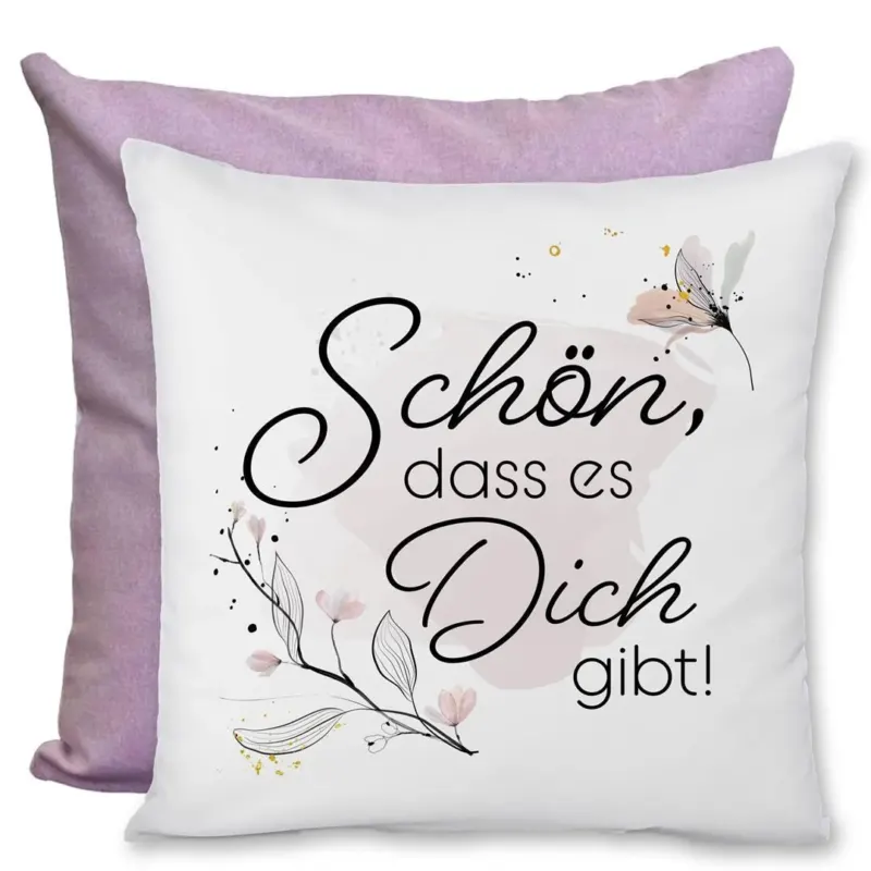 Bild: Kissen Premium - Schön, dass es Dich gibt!.