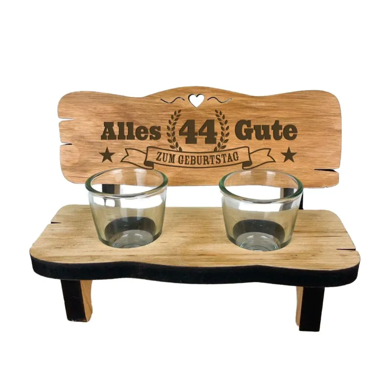 Bild: Schnapsbank - Schnapszahl 44 - Alles Gute zum Geburtstag.