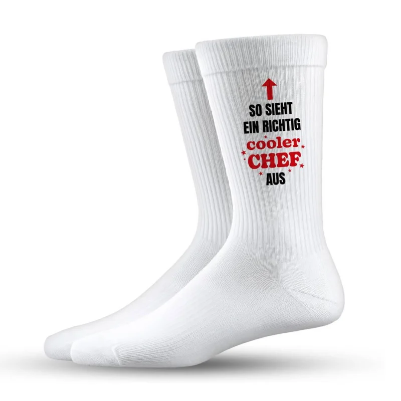 Bild: Socken - So sieht ein richtig cooler Chef aus.