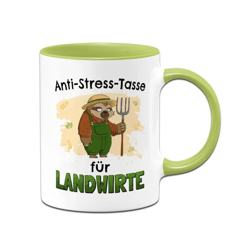 Bild: Tasse - Anti-Stress-Tasse für Landwirte - Ratzfatz das Faultier.