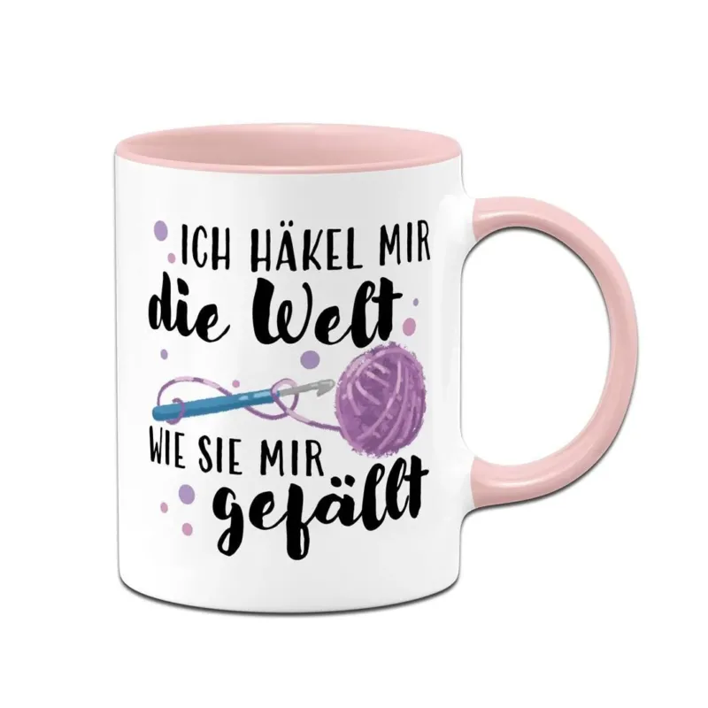 Bild: Tasse - Ich häkel mir die Welt, wie sie mir gefällt!.