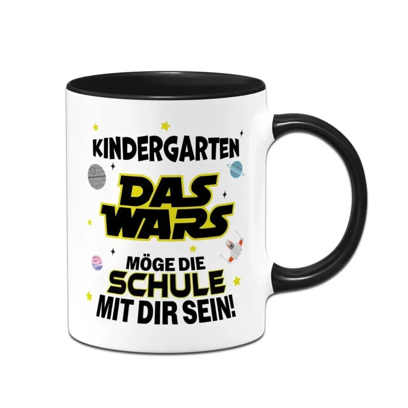 Bild: Tasse - Kindergarten Das Wars - Möge die Schule mit Dir sein!.