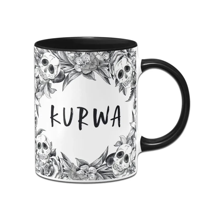 Bild: Tasse - Kurwa - Skull Statement.