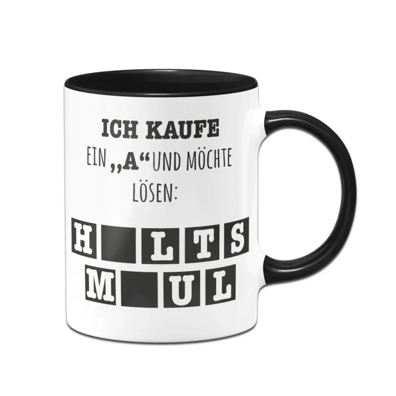 Bild: Tasse - Ich kaufe ein "a" und möchte lösen.
