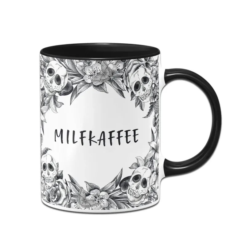 Bild: Tasse - Milfkaffee - Skull Statement.
