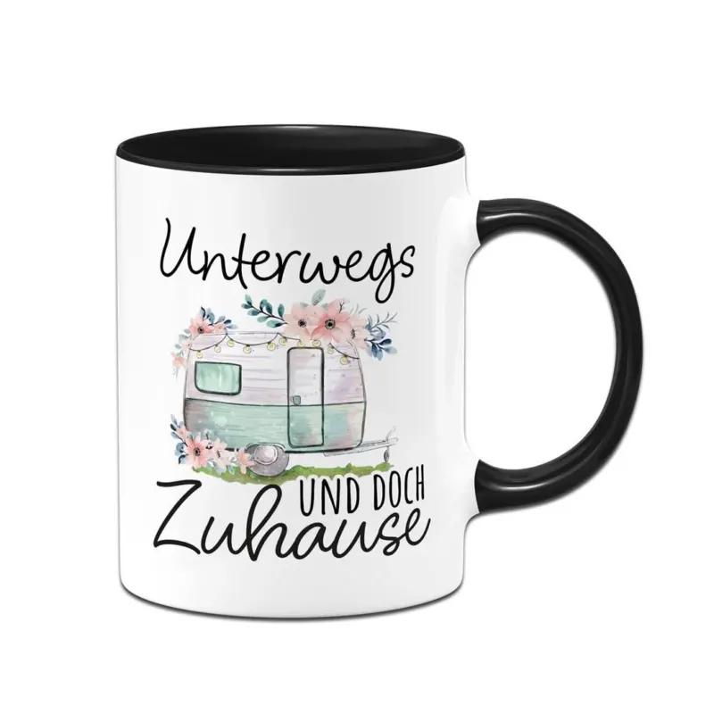 Bild: Tasse - Unterwegs und doch Zuhause (Caravan).