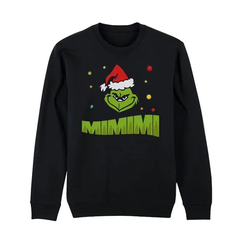 Bild: Weihnachtspullover - Grinch - Mimimi (Gesicht).