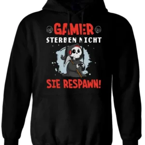 Bild: Sensebald Hoodie - Gamer sterben nicht, sie respawn!.