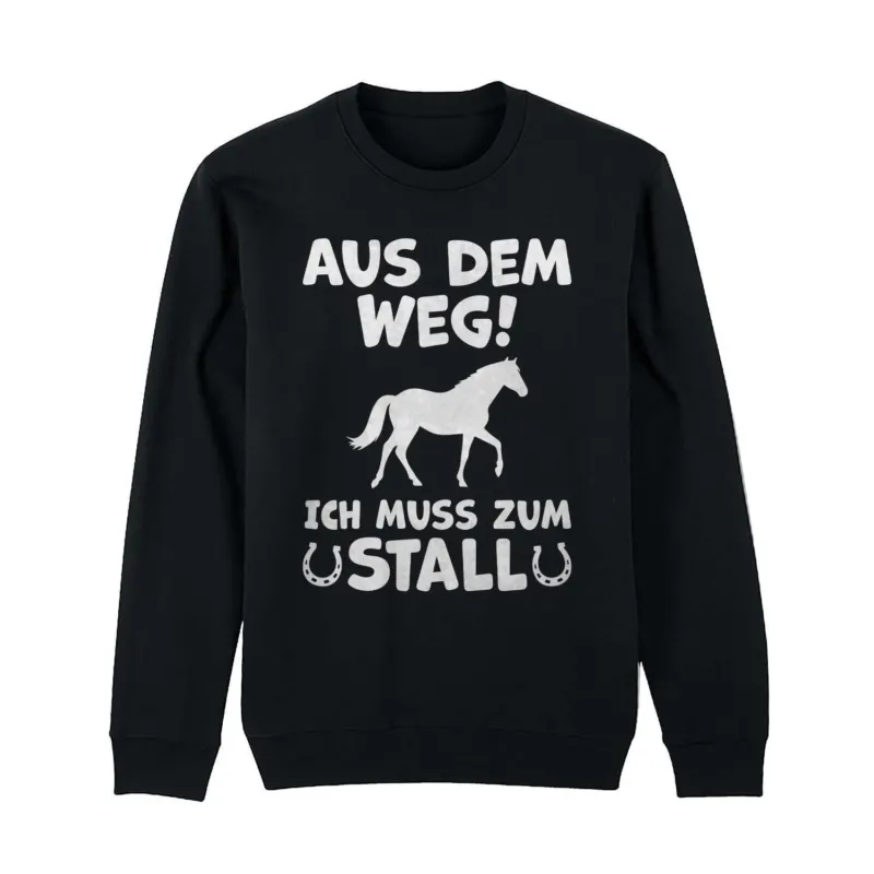 Bild: Pullover - Aus dem Weg! Ich muss zum Stall.