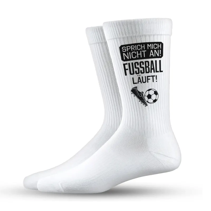 Socken - Sprich mich nicht an! Fußball läuft!