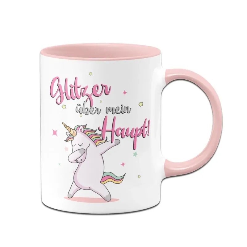 Bild: Einhorn Tasse - Glitzer über mein Haupt!.