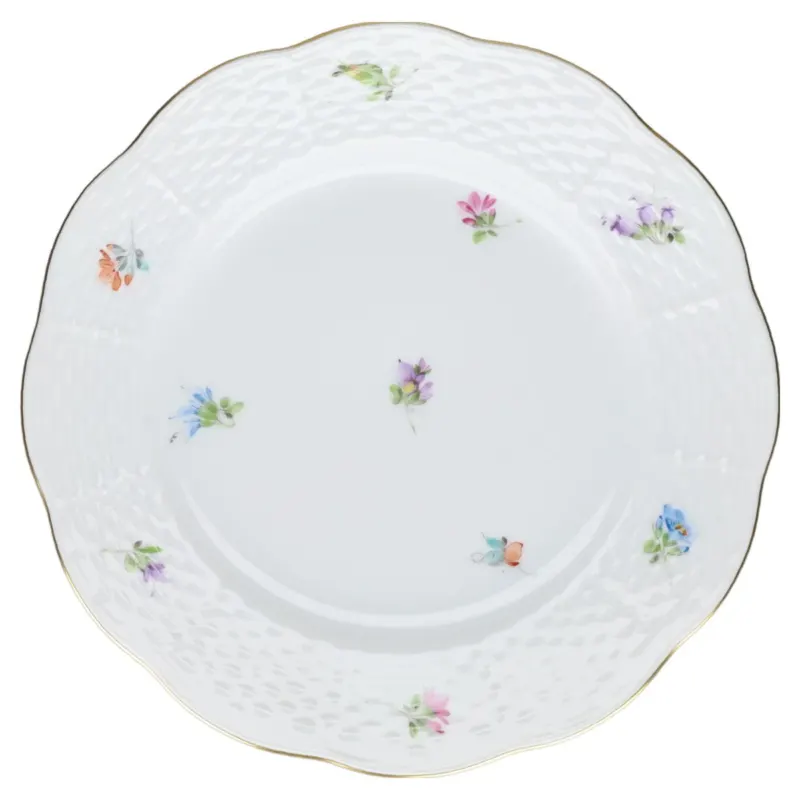 Brotteller Modell 516 1/2 II. Wahl Herend Ungarn Form Osier Mille Fleurs